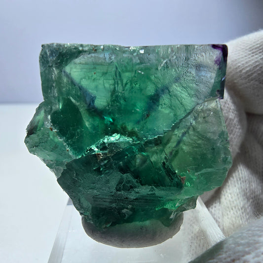 Phantom Fluorit Würfel Stufe parkettiert grün türkis Okorusu, Namibia 37*36*24mm