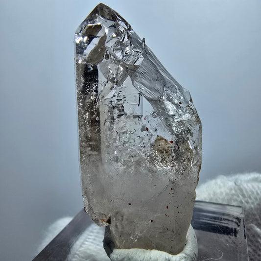 Enhydro Phantom Smoky Quartz Scepter, 1x Bubble Goboboseb, Namibia 37*19*11mm 