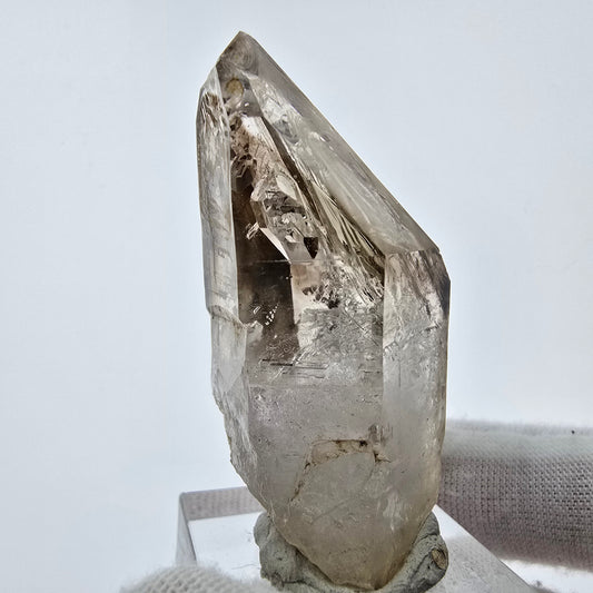 Enhydro Phantom Smoky Quartz Sceptre Tip 2x Bubble Goboboseb, Namibie 50*26*20mm 
