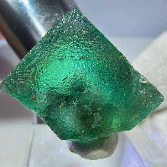Seltener Phantom Fluorit Würfel, grün Okorusu, Namibia 28*27*15mm