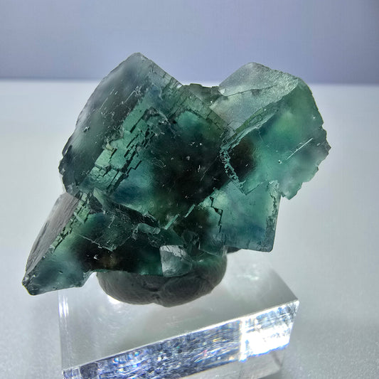Phantom Fluorit Würfel Stufe parkettiert grün türkis Okorusu, Namibia 39*28*21mm