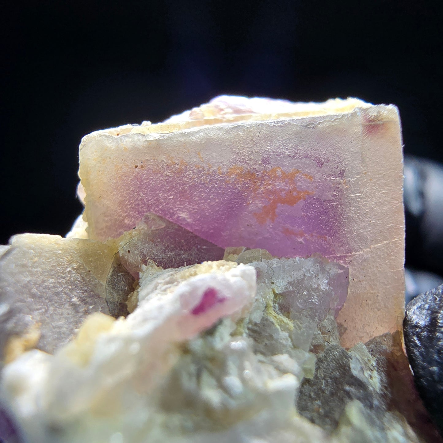 Phantom Fluorite Cube Specimen purple green Omehane, Namibia 40*28*20mm Collection