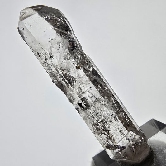 Sceptre squelette en quartz fumé Enhydro, 1 pochette bulle Saint-Valentin, Namibie 56 x 14 x 9 mm 