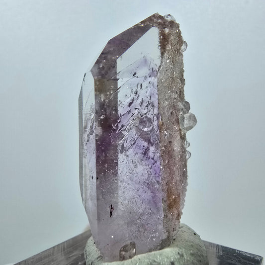 Phantom Amethyst with Analcim Tip Streep Mine, Goboboseb, Namibia 37*17*13mm 