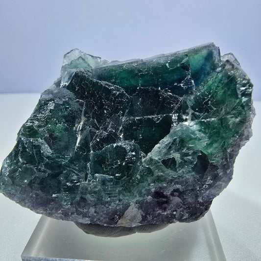 Phantom Fluorit Würfel Stufe parkettiert grün türkis Okorusu, Namibia 66*52*45mm