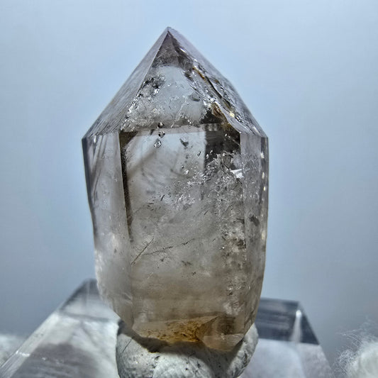 Klare Phantom Rauchquarz DT Zepter Spitze Goboboseb, Namibia 30*16*13mm