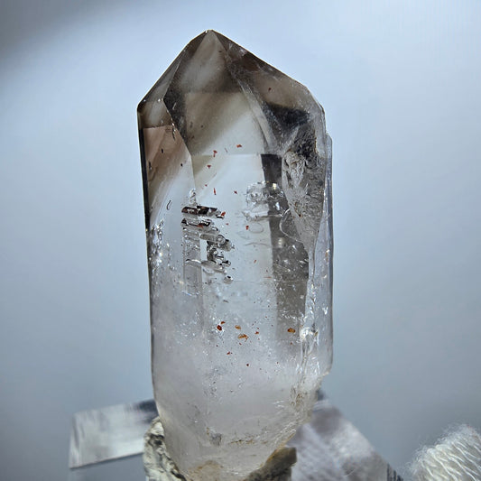 Enhydro Phantom Smoky Quartz Scepter, 1x Bubble Goboboseb, Namibia 39*12*14mm 