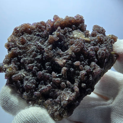 Spécimen rare de fluorite fantôme, hyalite et muscovite, Erongo, Namibie, 71 x 58 x 23 mm 