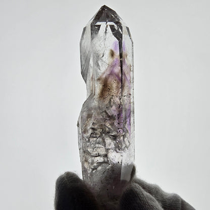 Sceptre d'améthyste hématite Enhydro, mine de calcite UV Streep, Namibie 81 x 22 x 21 mm 
