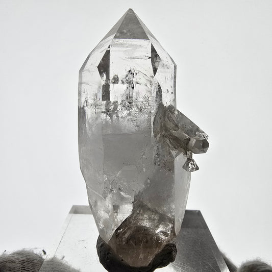Sceptre de poche Saint-Valentin en quartz fumé fantôme squelette, Namibie 68 x 35 x 32 mm 