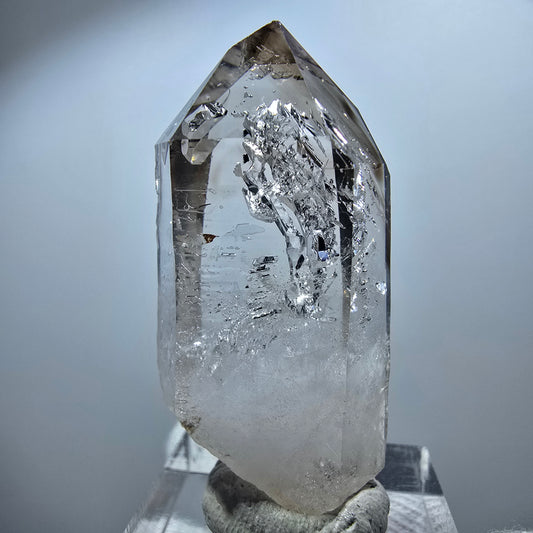Clear Phantom Smoky Quartz Scepter Point Goboboseb, Namibia 45*22*14mm 