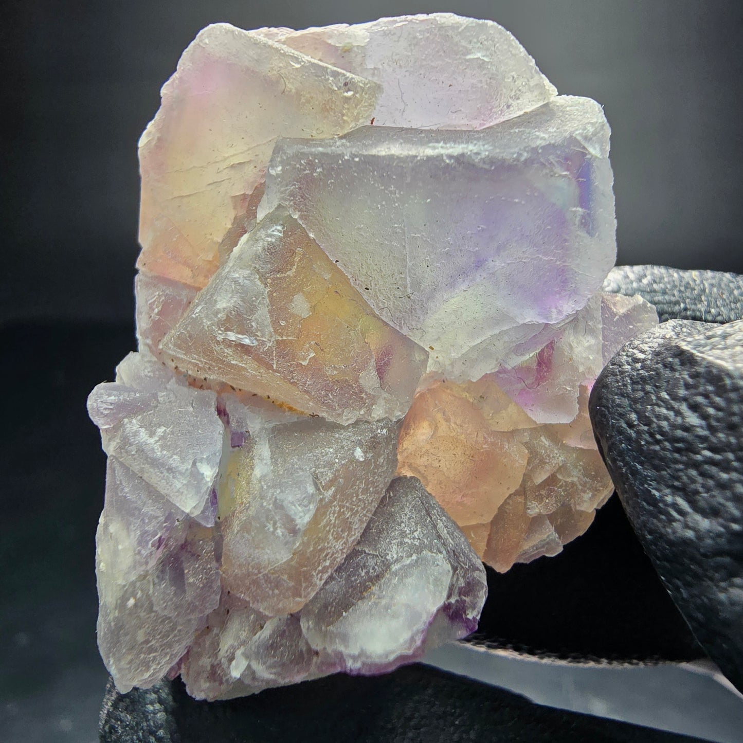 Phantom Fluorite cube niveau vert violet Omehane, Namibie 37*29*17mm collection
