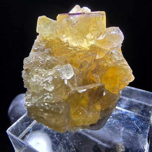Phantom Fluorit Würfel Stufe gelb lila Okorusu, Namibia 30*24*16mm Sammlung