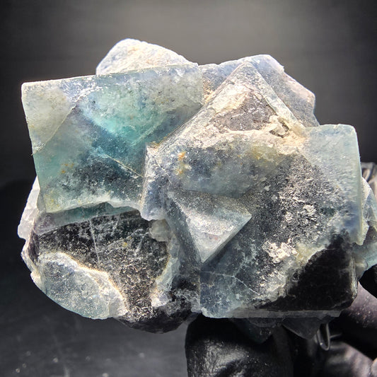 Magnifique cube de fluorite vert Erongo namibie, collection minérale 58x57x32mm