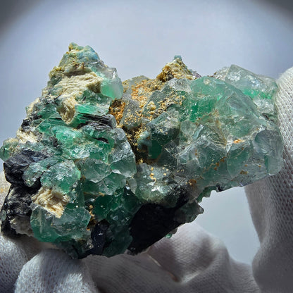 Phantom Fluorit Muskovit Schörl Turmalin Orthoklas Erongo, Namibia 83*55*29mm