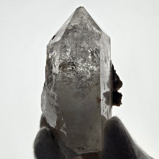 Goboboseb de poche Phantom Smoky Quartz UV Calcite Stage Valentine Namibie 65 x 42 x 37 mm 