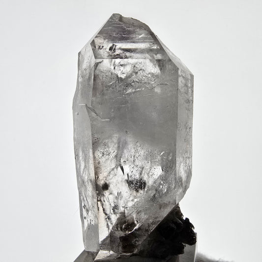 Sceptre fantôme squelette en améthyste, pochette Saint-Valentin en calcite UV, Namibie 60 x 30 x 23 mm 