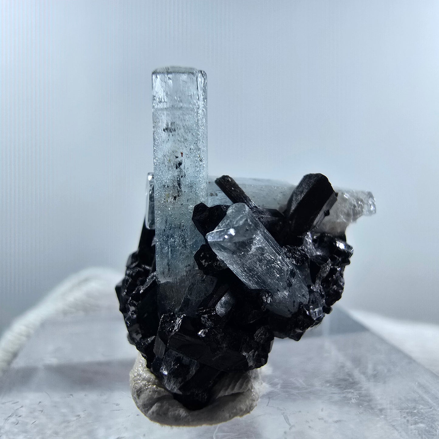 Aigue-marine Setlene, tourmaline Schörl stade Erongo, Namibie 19*17*12mm 