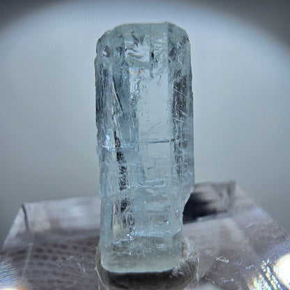 Cristal d'aigue-marine transparent, Nagar bleu, Pakistan 19*8*6mm 