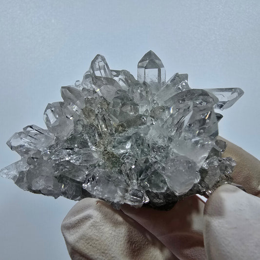 Quartz Starburst, spécimen de chlorite, mine Streep, Goboboseb, Namibie, 54 x 33 x 31 mm 