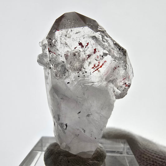 Harlequin Phantom Smoky Quartz with Analcim Streep Mine, Goboboseb, Namibia 37*23*13mm 