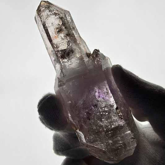 Enhydro Skeleton Amethyst DT Scepter 4x Bubble Valentine Pocket Gobobs. Namibie 119 x 40 x 34 mm 