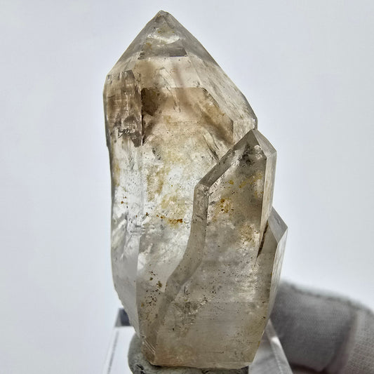 Enhydro Phantom Smoky Quartz Sceptre Tip 1x Bubble Goboboseb, Namibie 52*27*17mm 