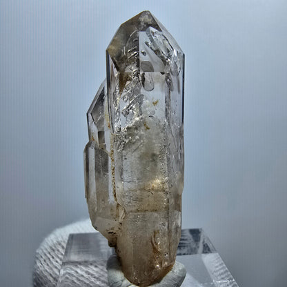 Enhydro Phantom Smoky Quartz Scepter, 1x Bubble Goboboseb, Namibia 44*13*13mm 