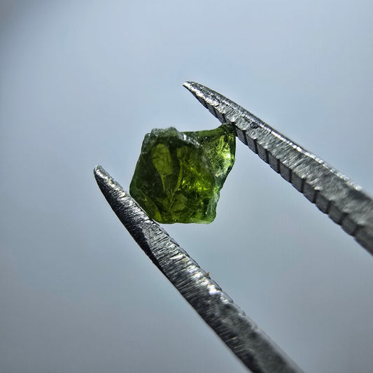 Cristal de tourmaline verdélite rare, vert Minas Gerais, Brésil #7992