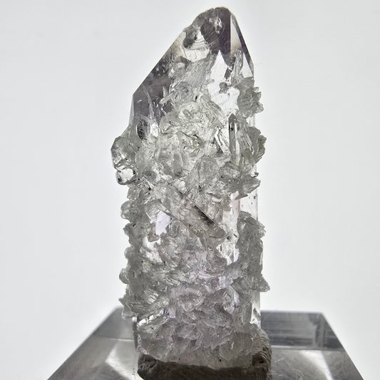 Phantom Amethyst with Analcim, Prehnite Streep Mine, Goboboseb, Namibia 33*15*10mm 