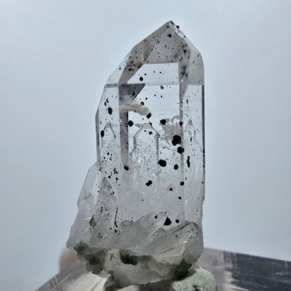 Quartz hématite transparent Point Streep Mine, Goboboseb, Namibie 29 x 14 x 10 mm 