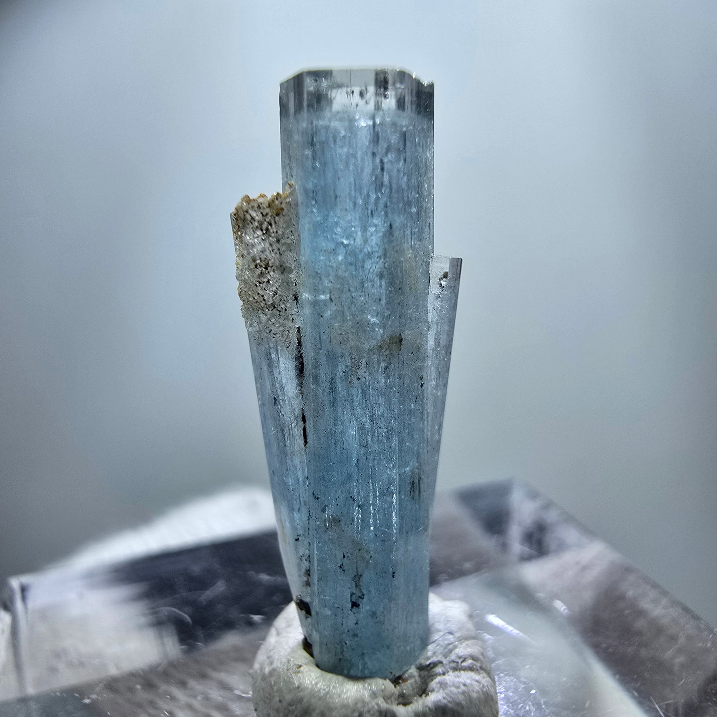 Klarer Aquamarin X Kristall, blau Erongo, Namibia 20*7*4mm