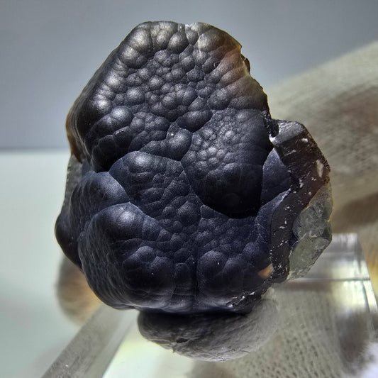 Spécimen de fluorite fantôme et d'hématite, Erongo, Namibie, 28 x 26 x 15 mm 