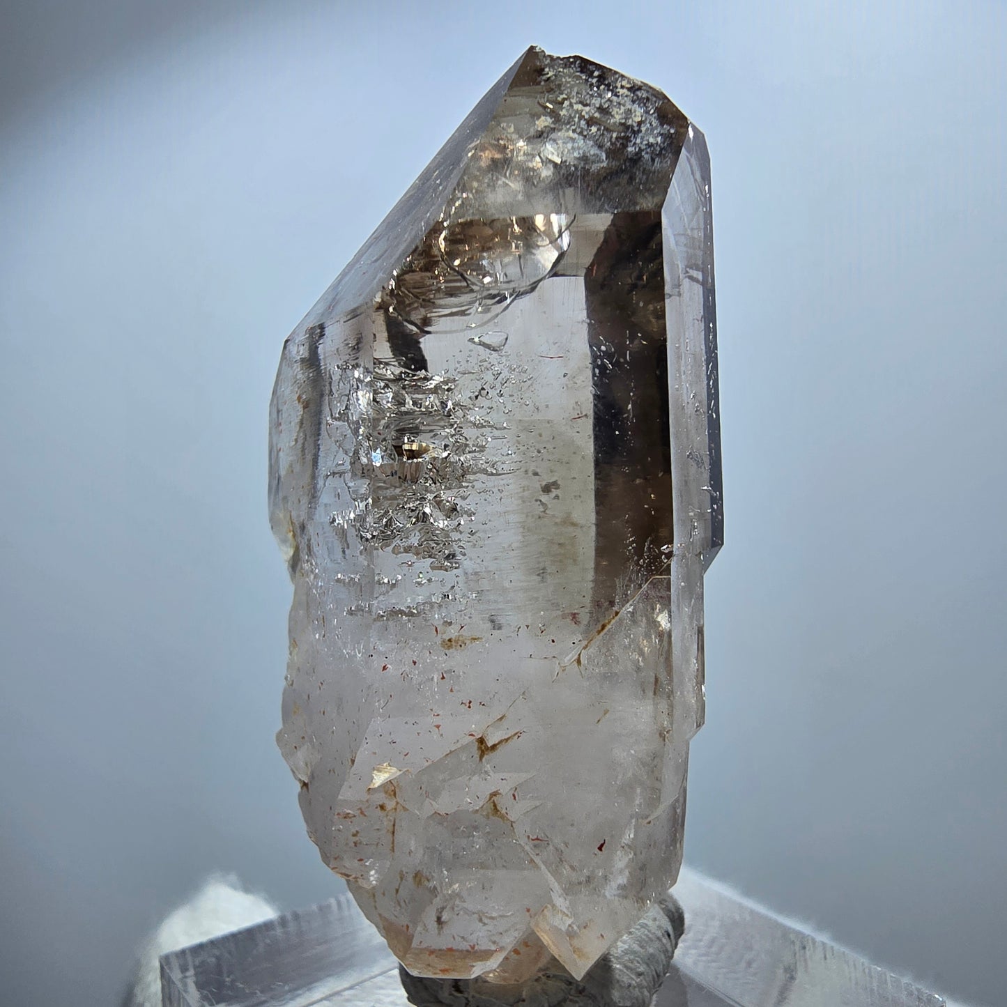 Clear Phantom Smoky Quartz Scepter Point Goboboseb, Namibia 47*23*18mm 