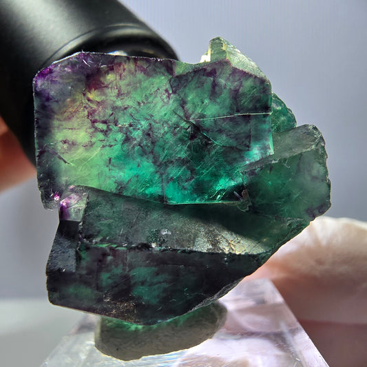 Rare Fluorite Cube Specimen, green purple Okorusu, Namibia 36*26*24mm 