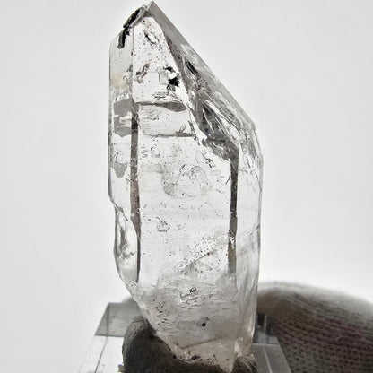 Sceptre squelette en quartz fumé Enhydro, 1 pochette bulle Saint-Valentin, Namibie 48 x 21 x 15 mm 