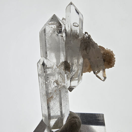 Skeleton Phantom Smoky Quartz DT Scepter on Matrix Valentine Pocket, Namibia 49*29*22mm 