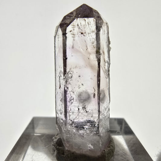 Améthyste fantôme Enhydro, préhnite, 1x Bubble Streep Mine, Namibie 30 x 12 x 8 mm 