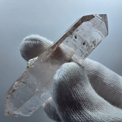Lemurian Phantom Smoky Quartz DT Scepter Stage Valentine Pocket Goboboseb Namibie 70*19*14mm 