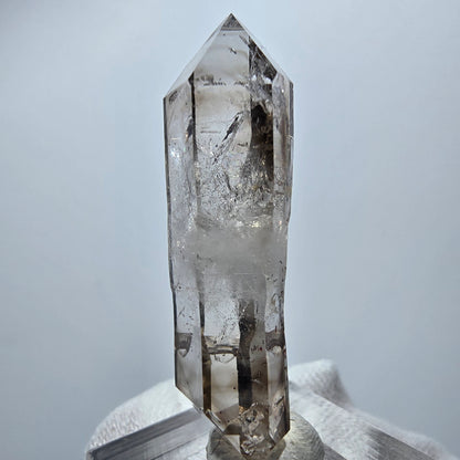 Clear Phantom Smoky Quartz DT Scepter Point Goboboseb, Namibia 47*13*8mm 
