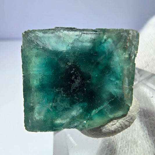 Seltener Phantom Fluorit Würfel, grün Okorusu, Namibia 26*22*14mm