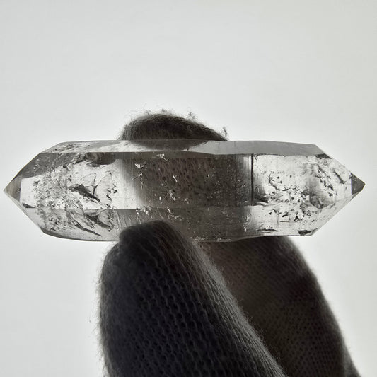 Sceptre de poche Saint-Valentin en quartz fumé fantôme squelette, Namibie 52 x 14 x 11 mm 