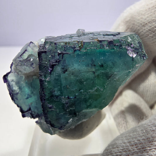 Phantom Fluorit Würfel Stufe parkettiert zonal Okorusu, Namibia 39*31*19mm