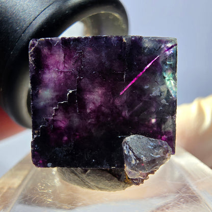 Phantom Fluorit Würfel parkettiert, grün lila Okorusu, Namibia 16*16*16mm