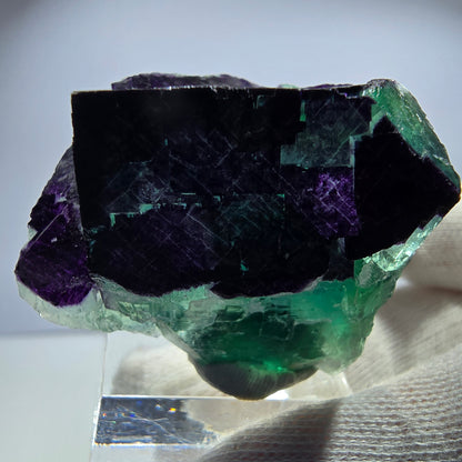 Fluorit Würfel Stufe, parkettiert grün lila 11:11 Angel Pocket Okorusu, Namibia 43*40*26mm