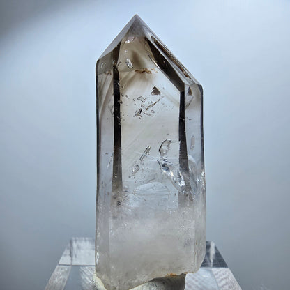 Enhydro Phantom Smoky Quartz Scepter, 1x Bubble Goboboseb, Namibia 39*15*11mm 