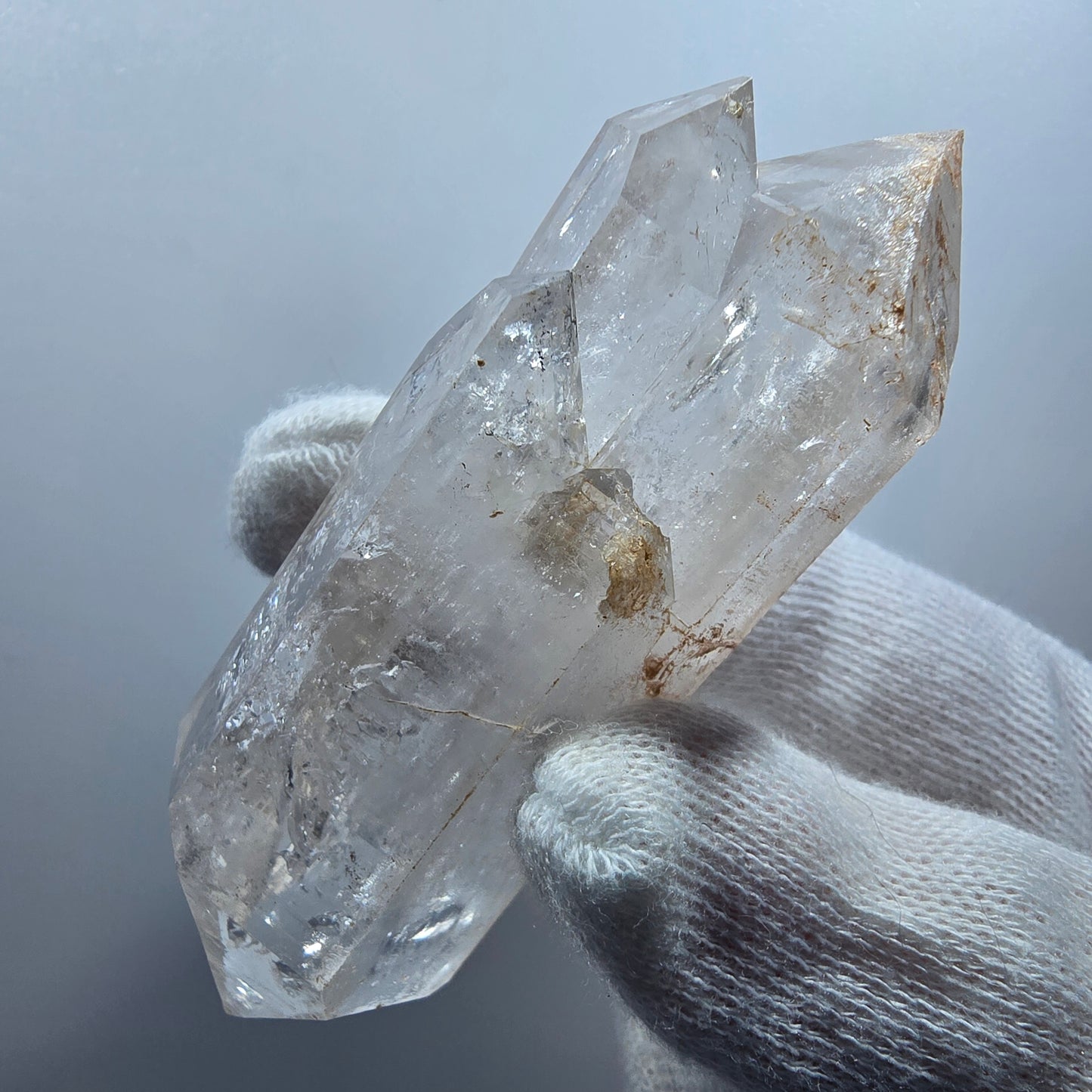 Lemurian Phantom Smoky Quartz DT Scepter Stage Valentine Pocket Goboboseb Namibie 77*28*24mm 