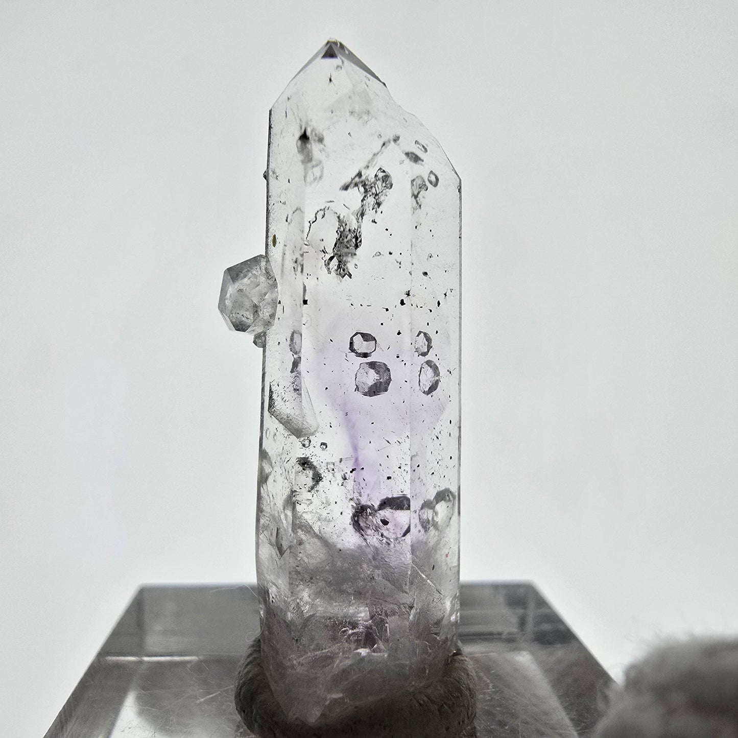 Phantom Amethyst with Analcim, Hematite Streep Mine, Goboboseb, Namibia 33*11*8mm 