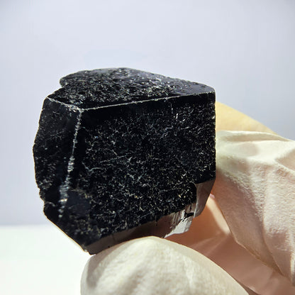 Cristal de tourmaline Schorl étoilée rare, Erongo noir, Namibie, 29 x 27 x 17 mm 