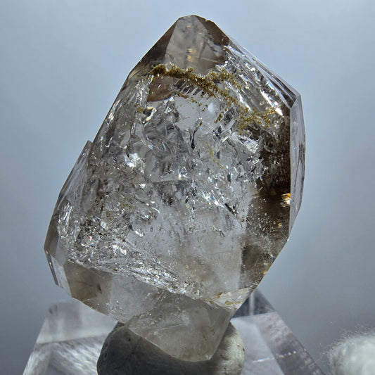 Enhydro Phantom Smoky Quartz Scepter, 1x Bubble Goboboseb, Namibia 31*22*17mm 